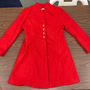 BNWT Fully Lined Bright Red Peacoat